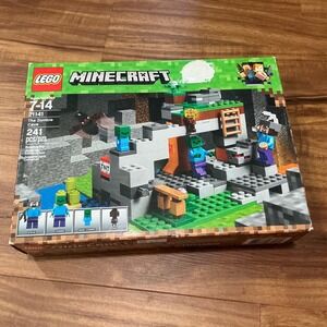 LEGO Building Toy Minecraft The Zombie Cave 21141 Steve Zombie Bat Figures